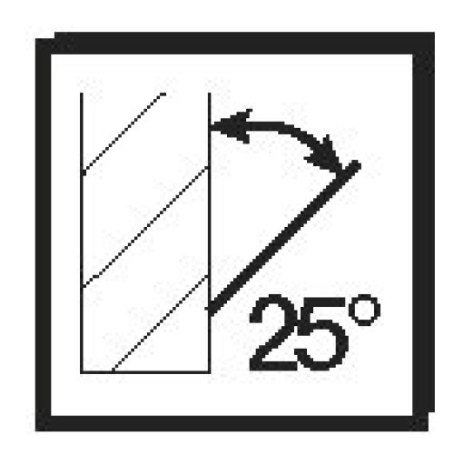 Schrägungswinkel 25°